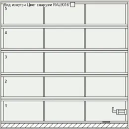 Ворота с двумя импостами