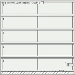 Ворота с одним импостом